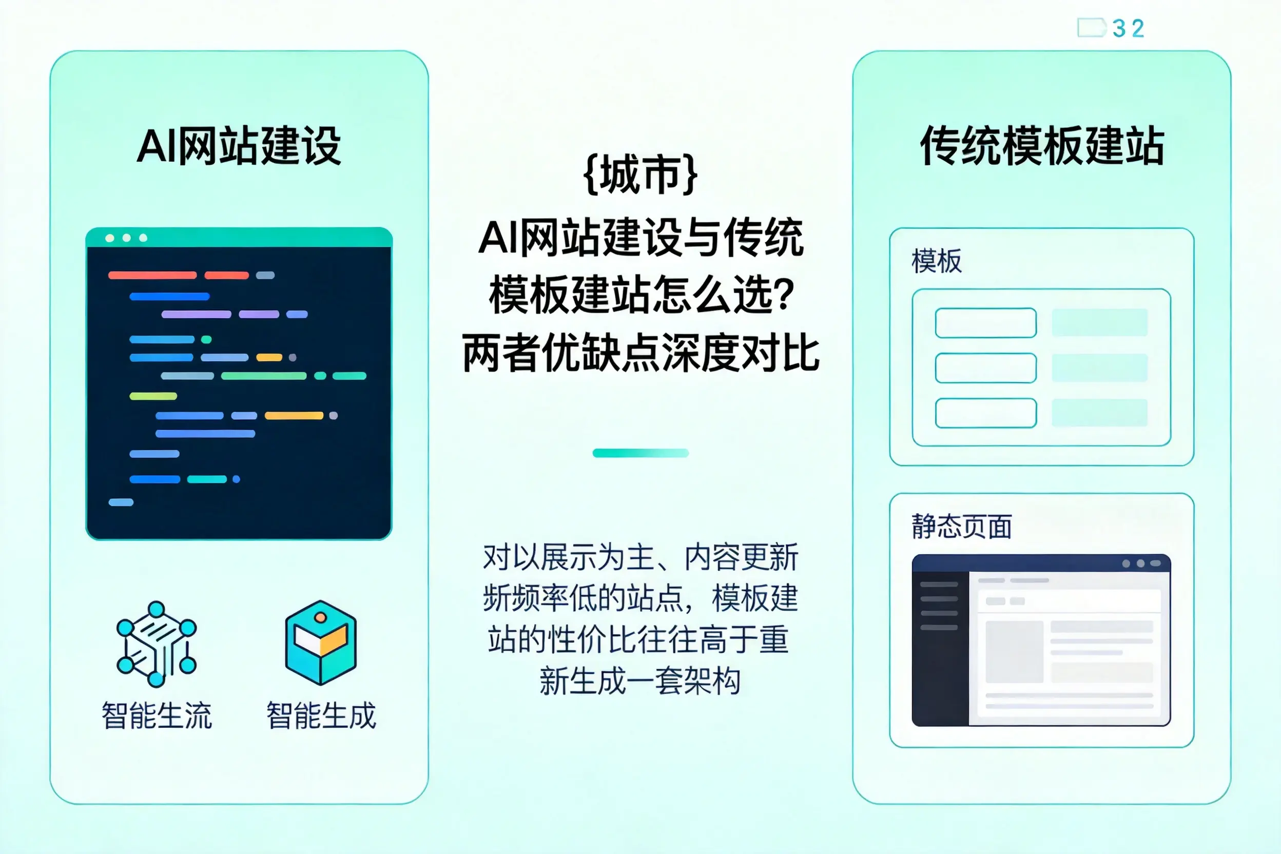 内蒙古AI网站建设与传统模板建站怎么选？两者优缺点深度对比