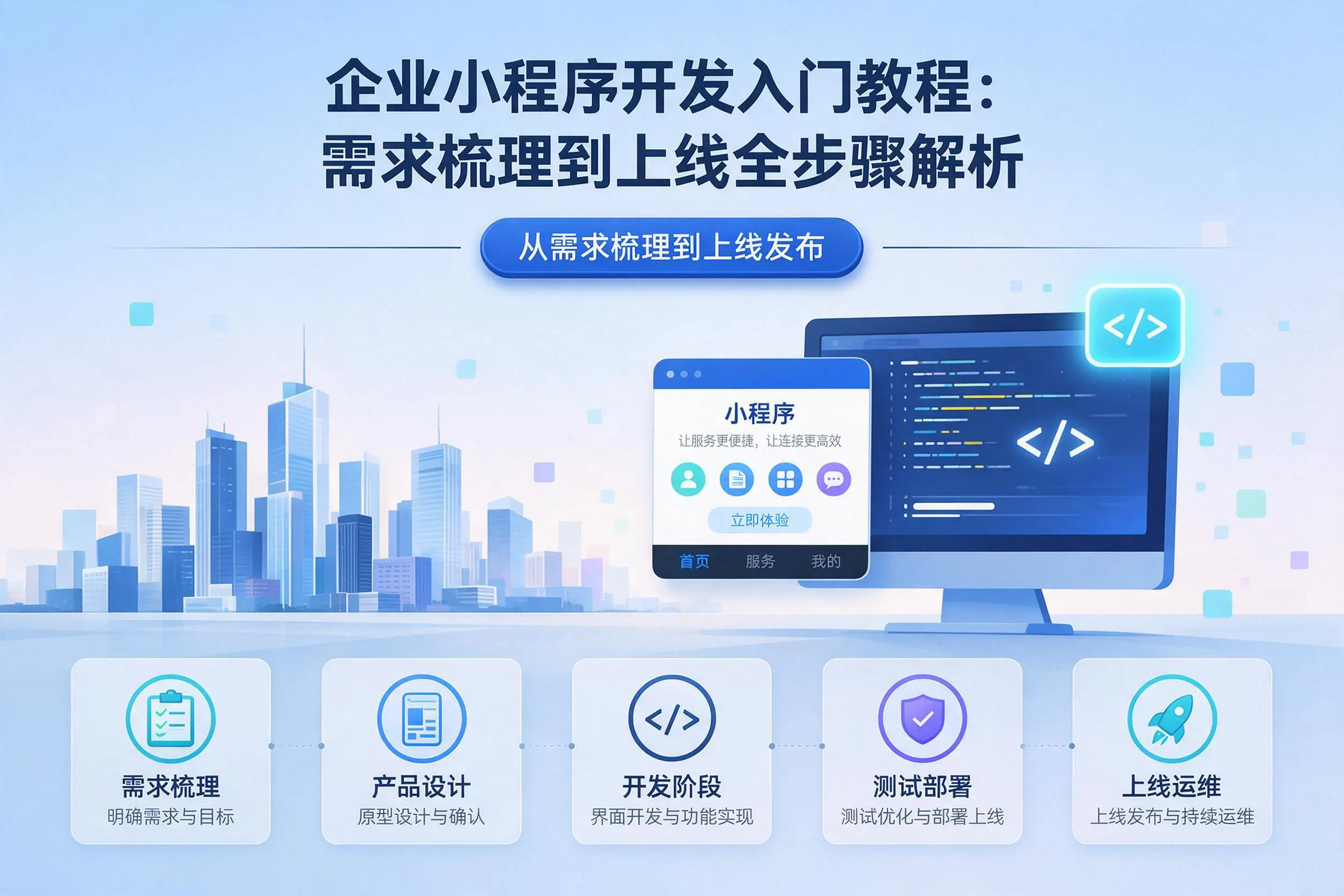 内蒙古企业小程序开发入门教程：需求梳理到上线全步骤解析