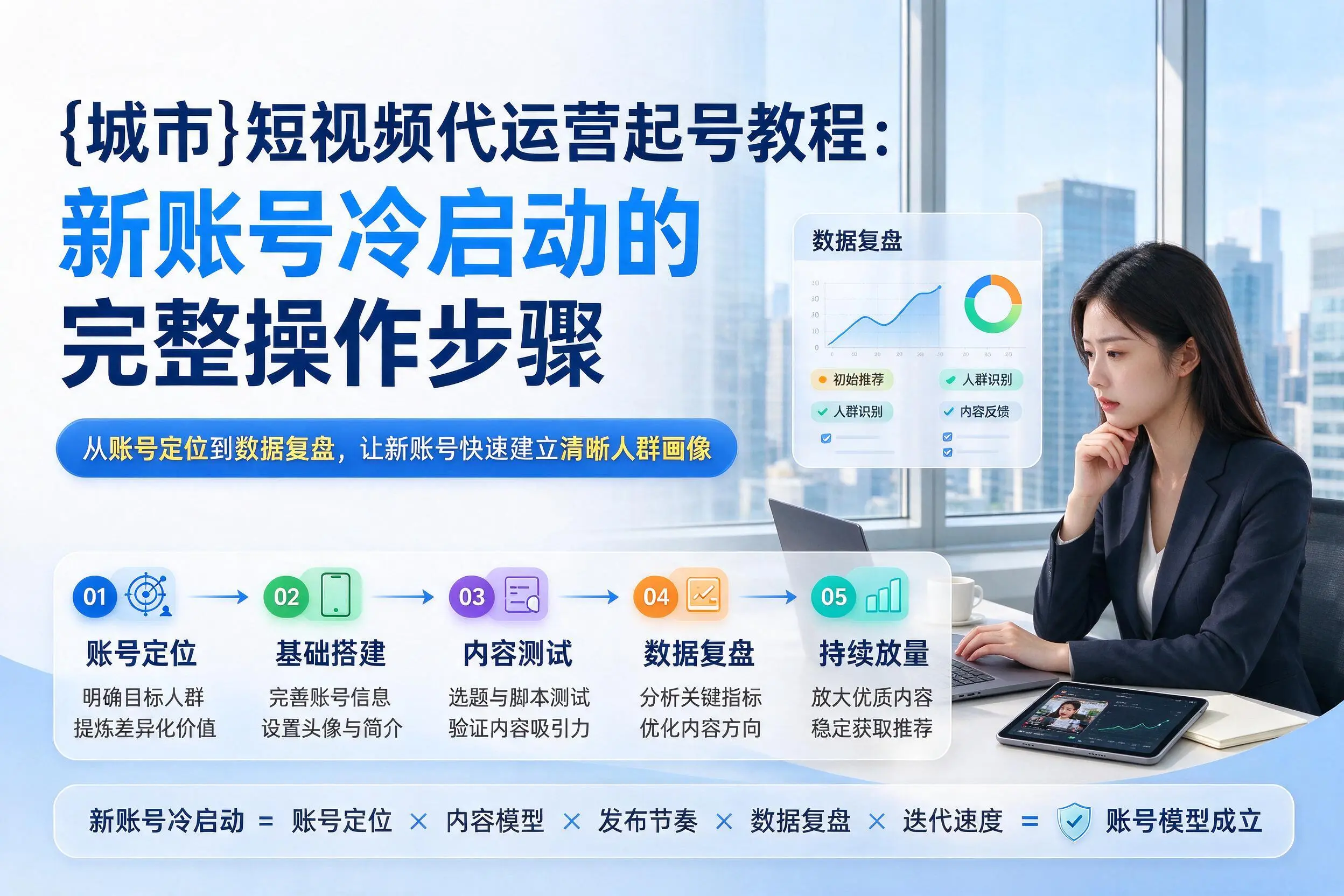 内蒙古短视频代运营起号教程：新账号冷启动的完整操作步骤