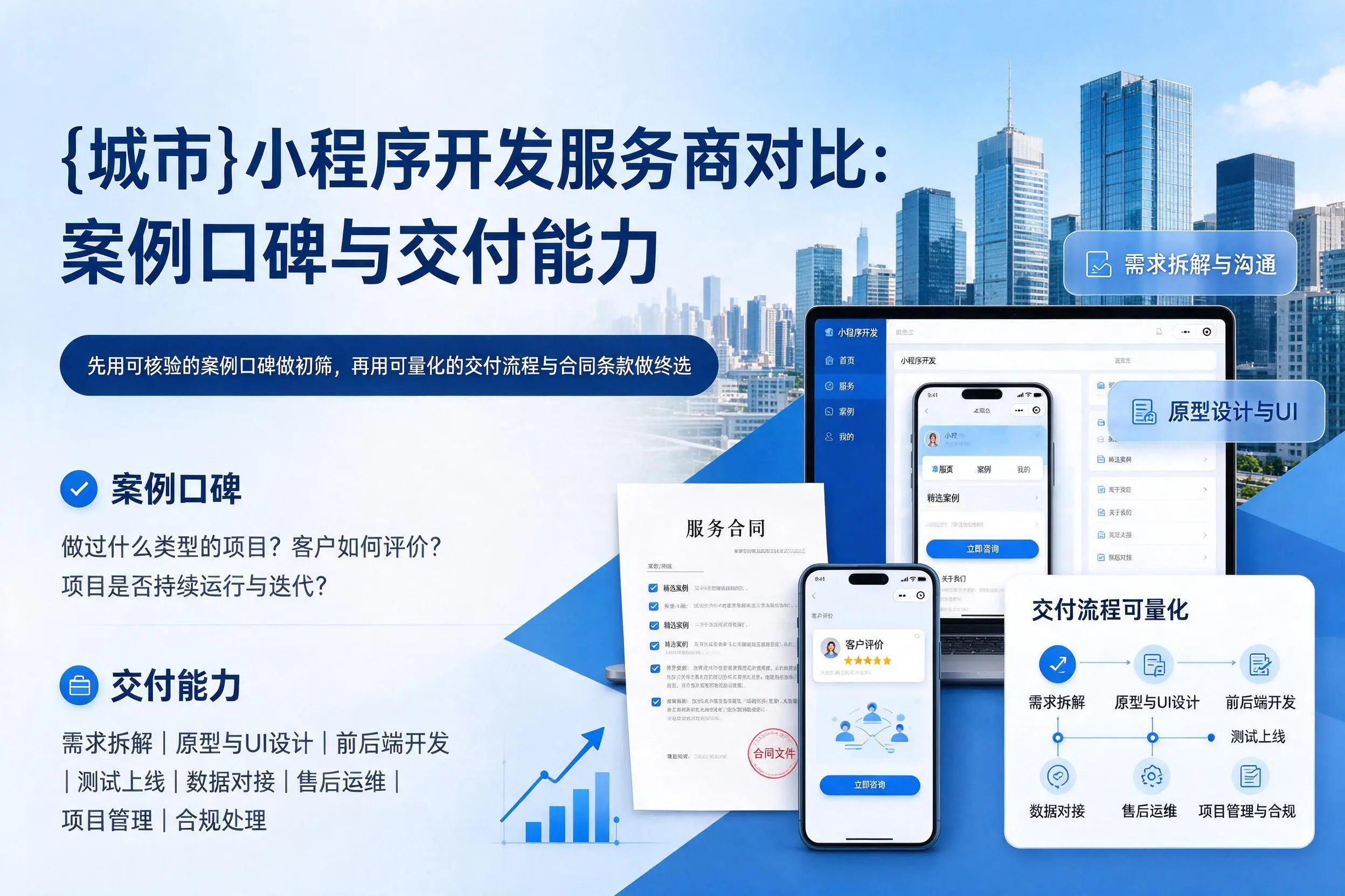 内蒙古小程序开发服务商对比：案例口碑与交付能力