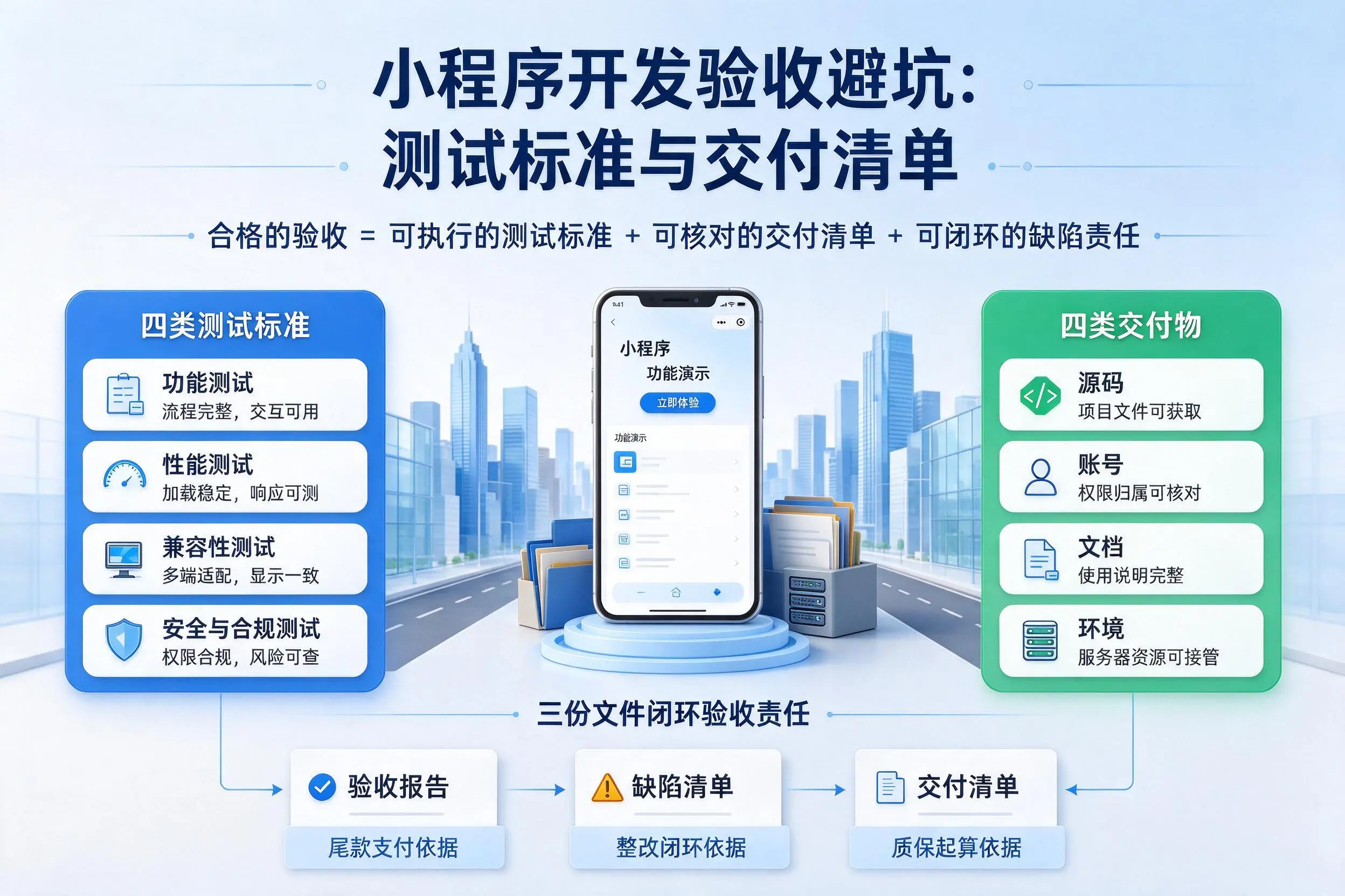 内蒙古小程序开发验收避坑:测试标准与交付清单
