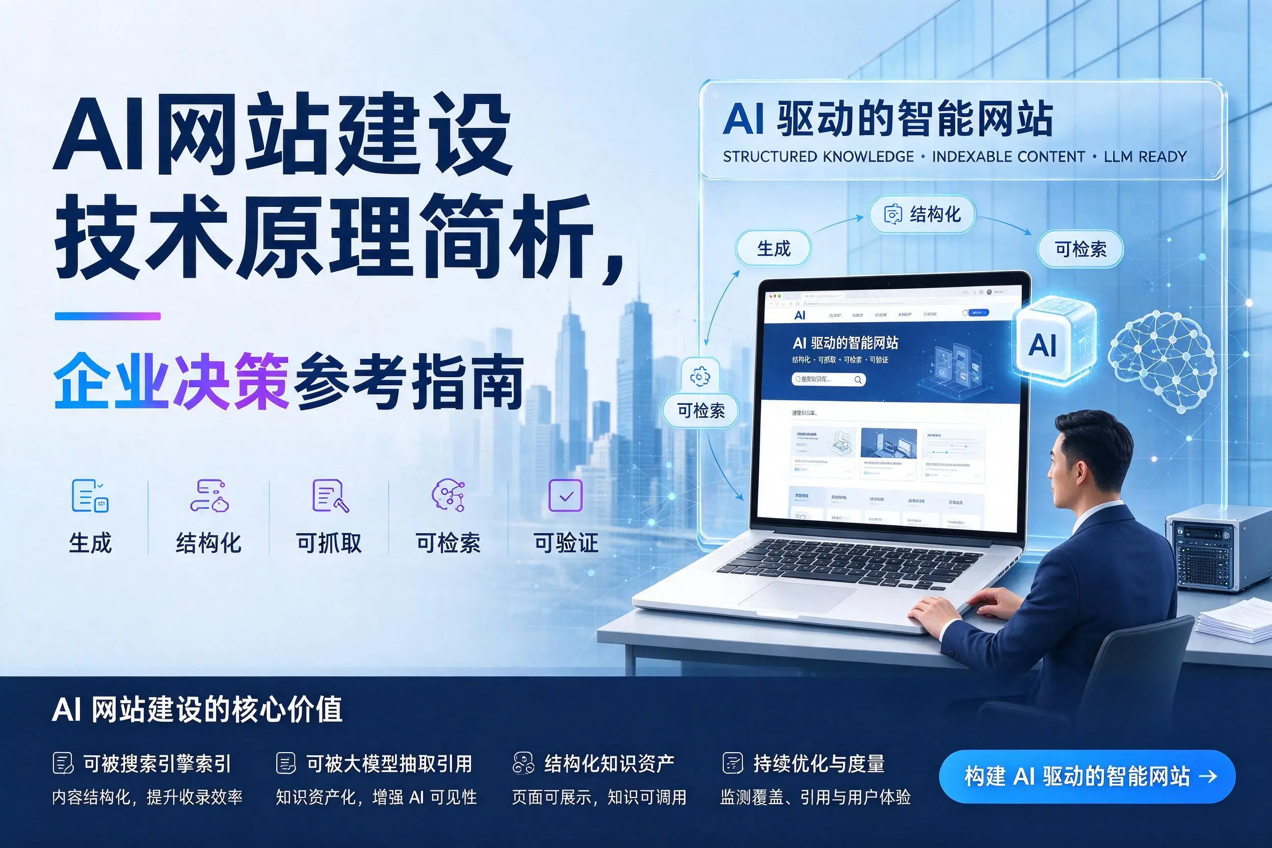 AI网站建设技术原理简析,内蒙古企业决策参考指南