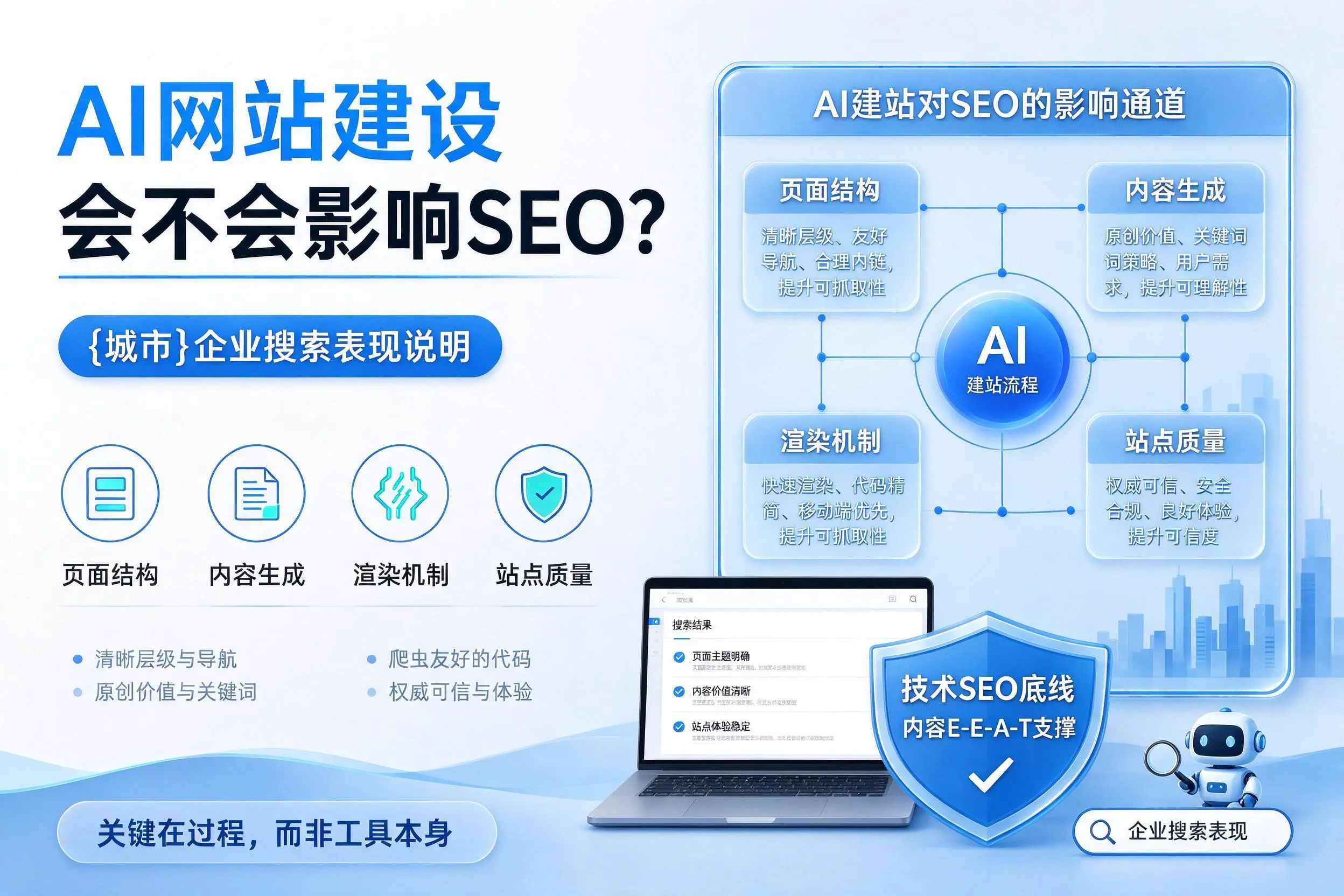 AI网站建设会不会影响SEO？内蒙古企业搜索表现说明