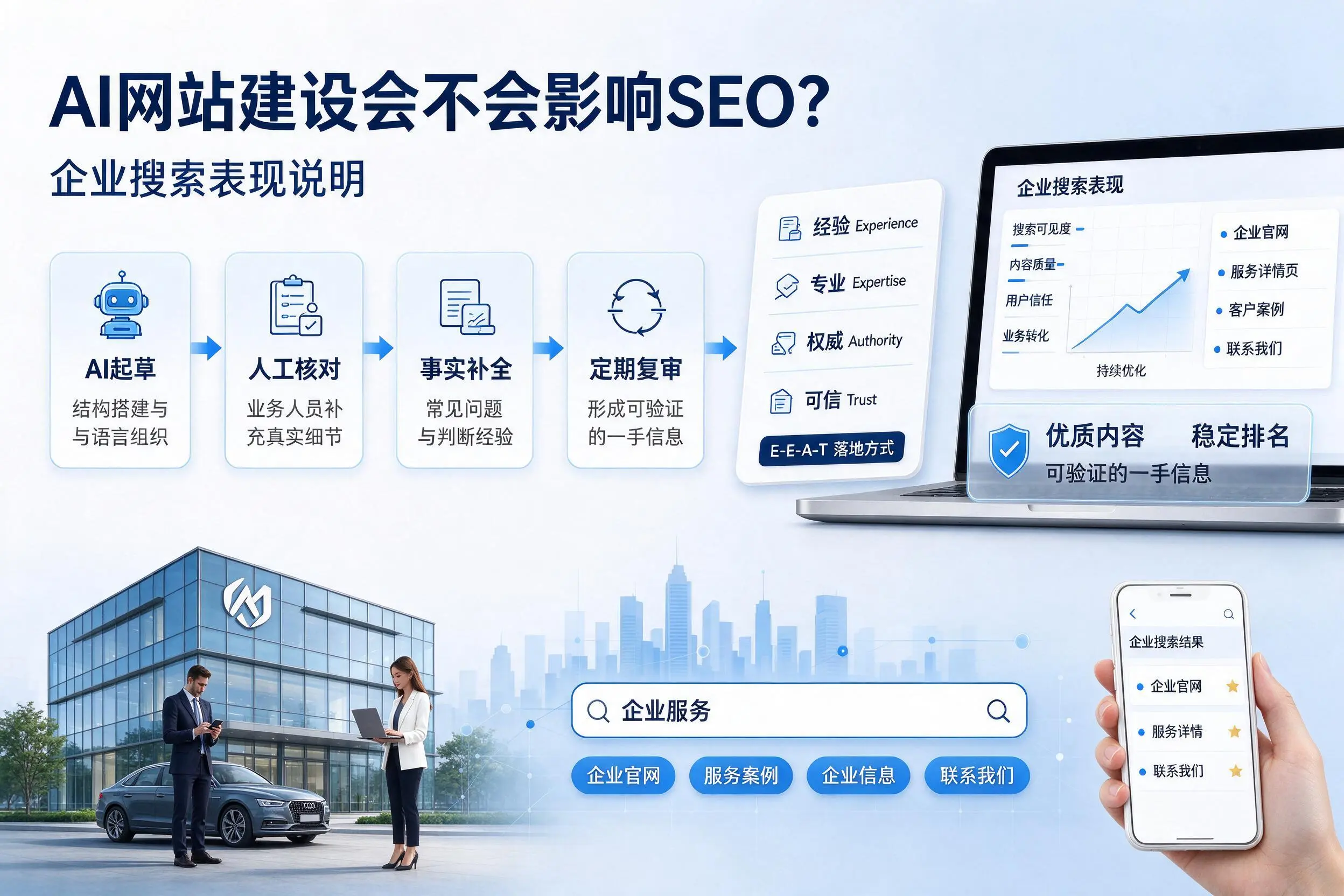 AI网站建设会不会影响SEO？内蒙古企业搜索表现说明