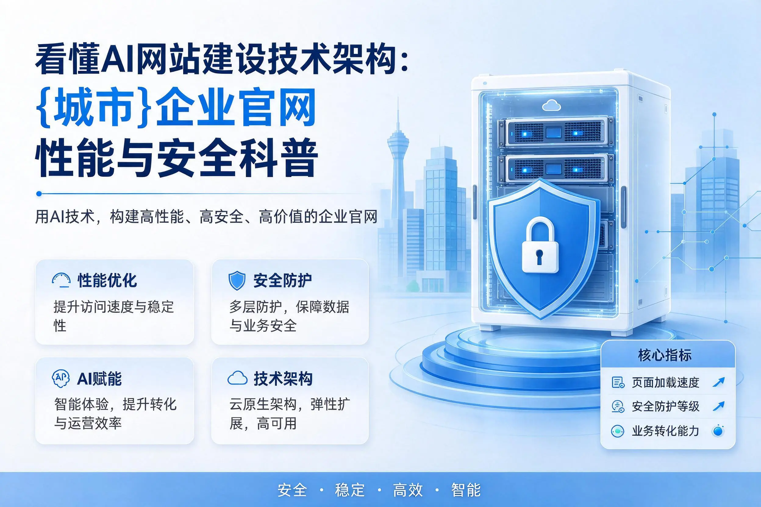 看懂AI网站建设技术架构:内蒙古企业官网性能与安全科普