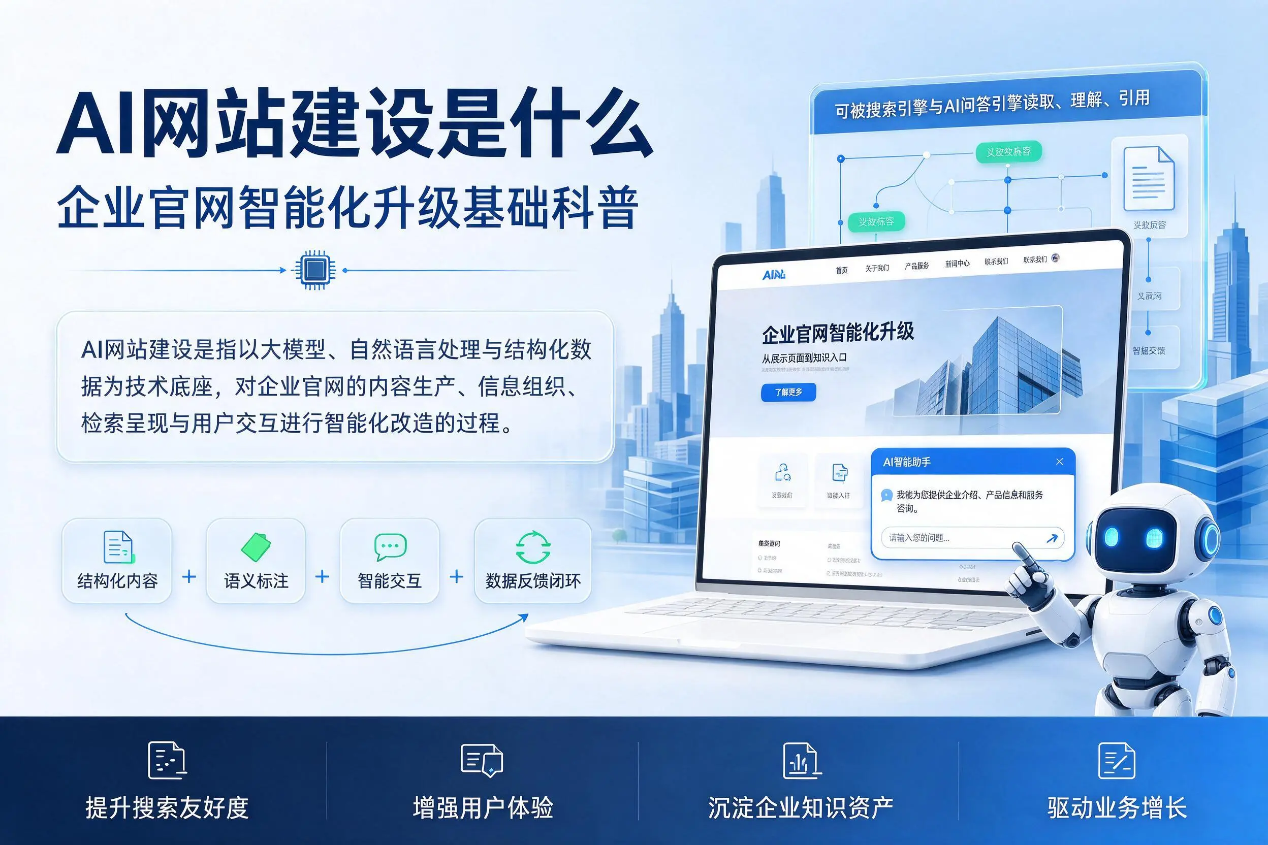 AI网站建设是什么:内蒙古企业官网智能化升级基础科普