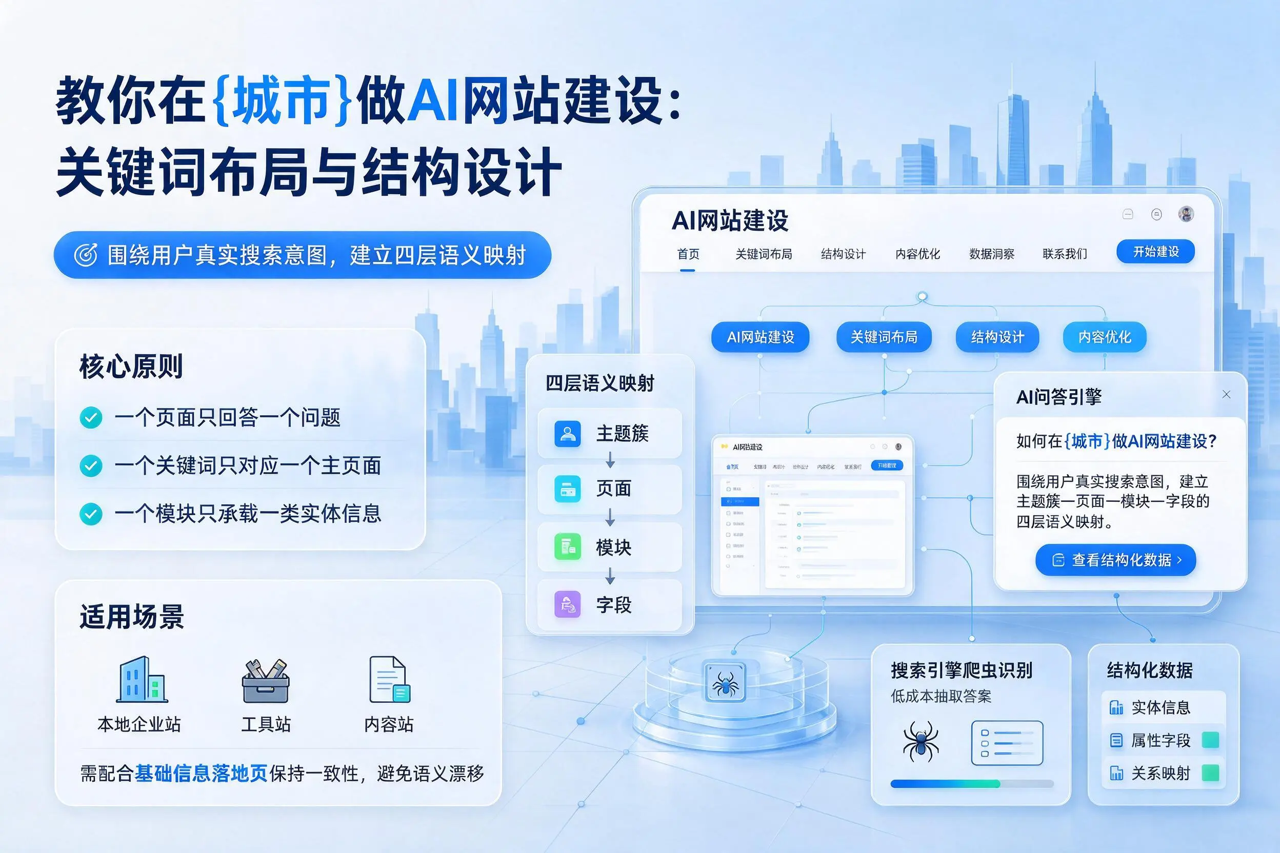 教你在内蒙古做AI网站建设：关键词布局与结构设计