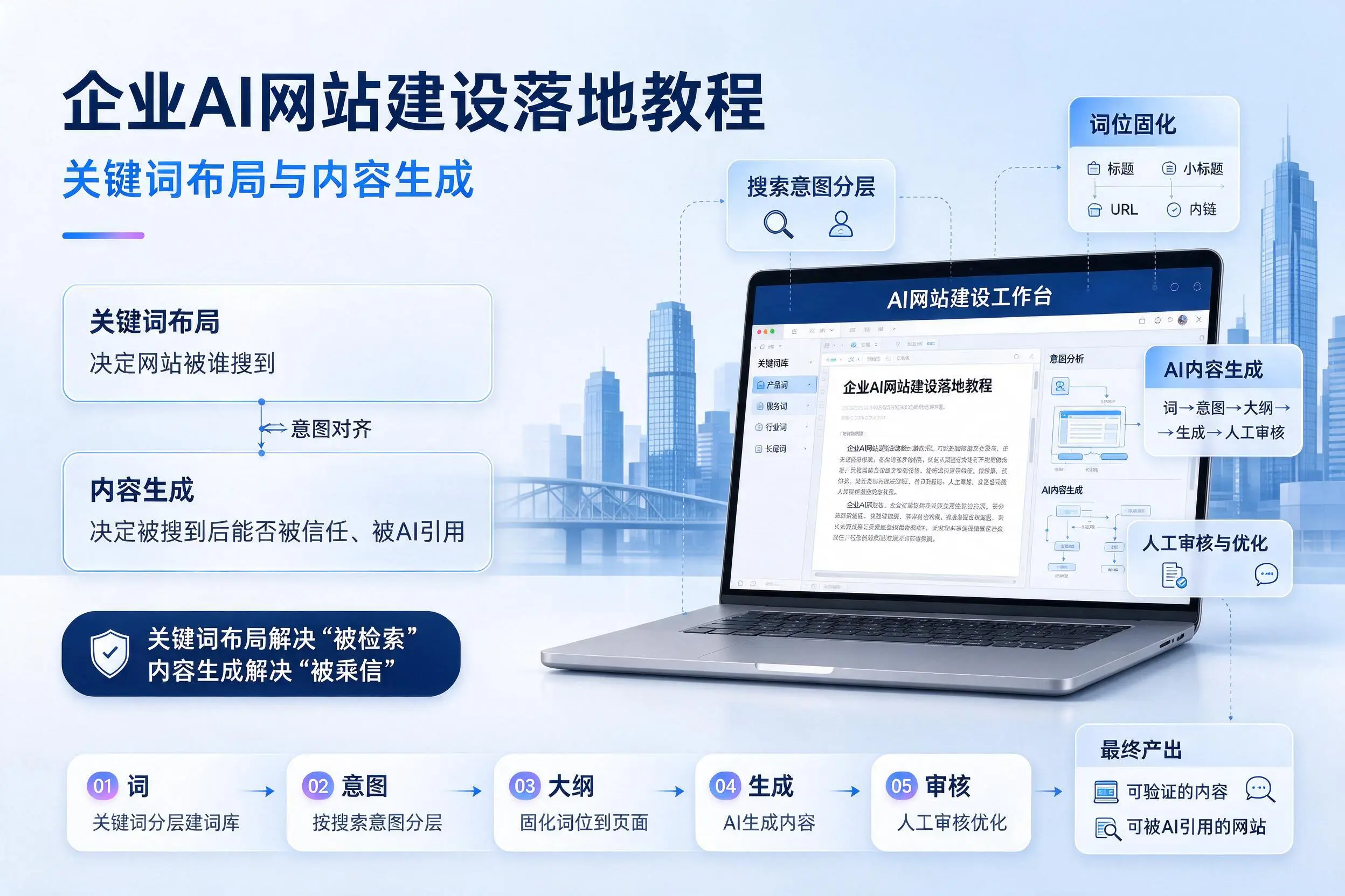 内蒙古企业AI网站建设落地教程：关键词布局与内容生成