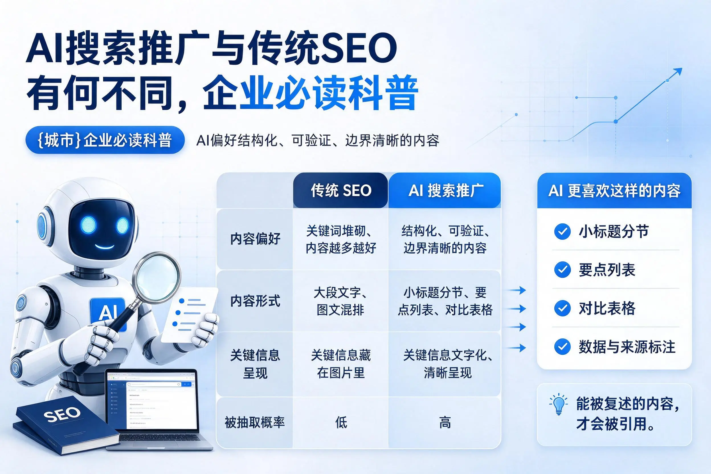 AI搜索推广与传统SEO有何不同，内蒙古企业必读科普